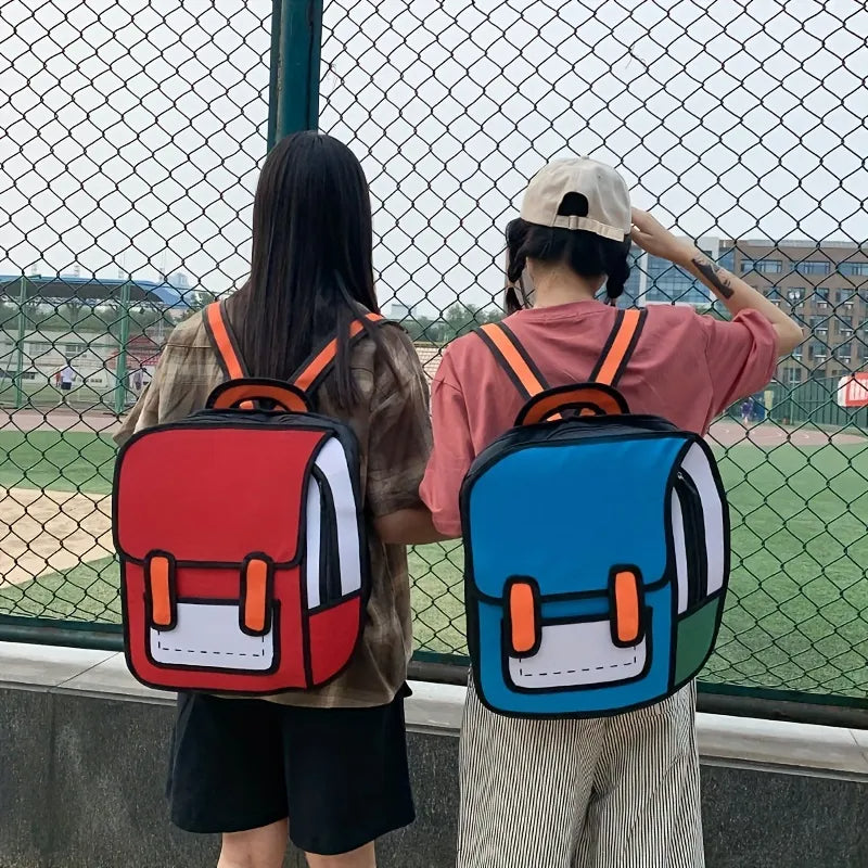 Cartoon Anime 2D Backpack Purse