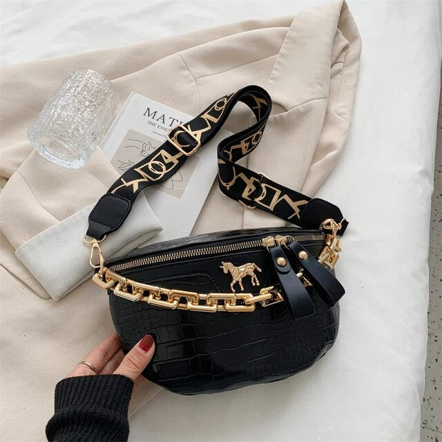 Gold Chain Fanny Pack