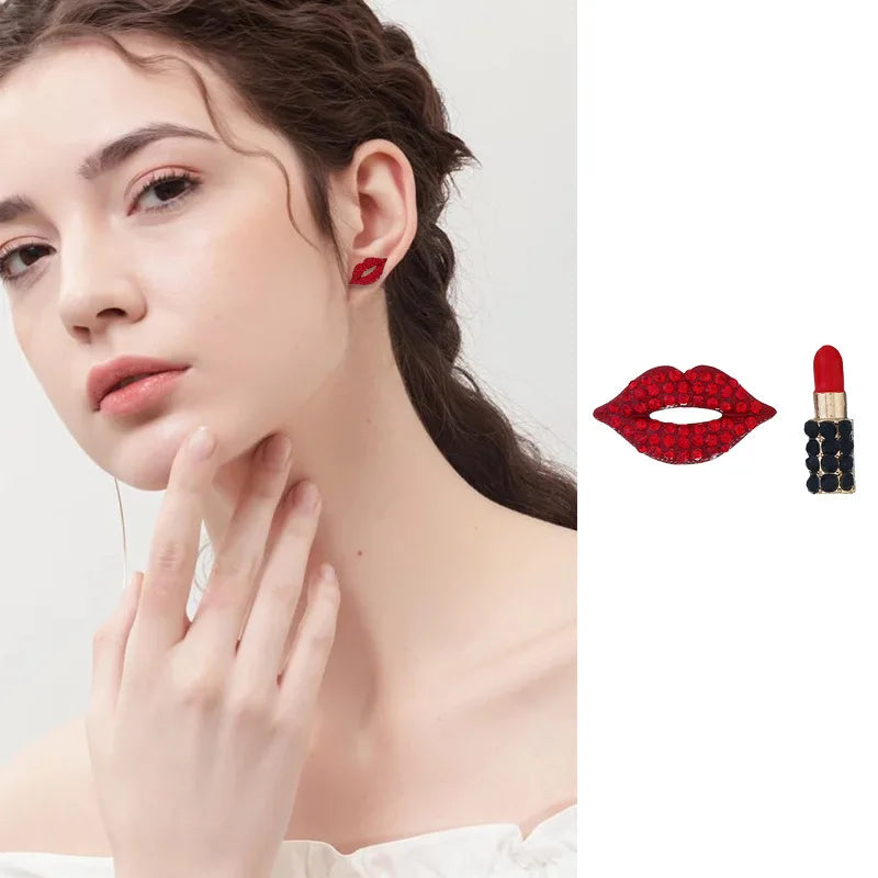 Sexy Lady Lipstick Earrings
