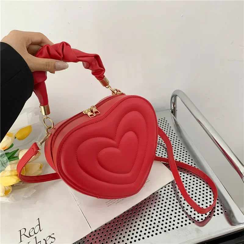 Heart-shaped Lovely Shoulder Bag