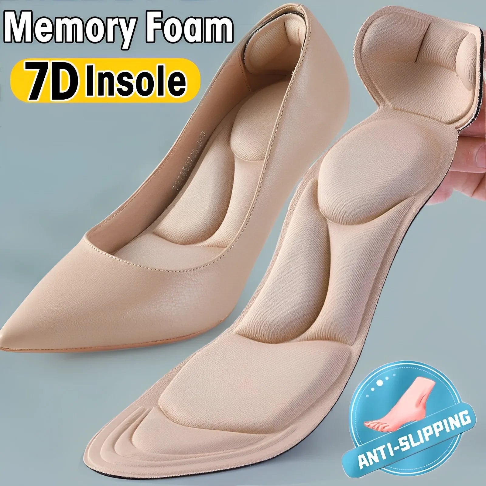 7D Soft Memory Foam Insole Pads