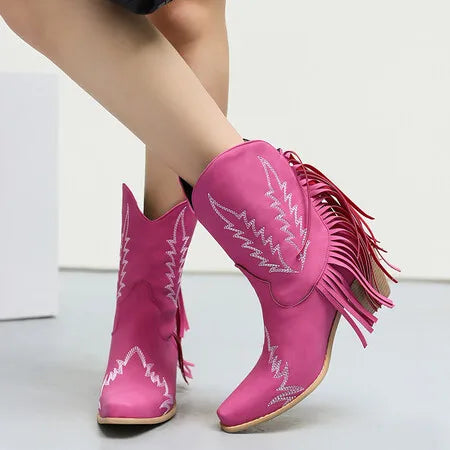 Mandi Embroidery Cowgirl  Boots