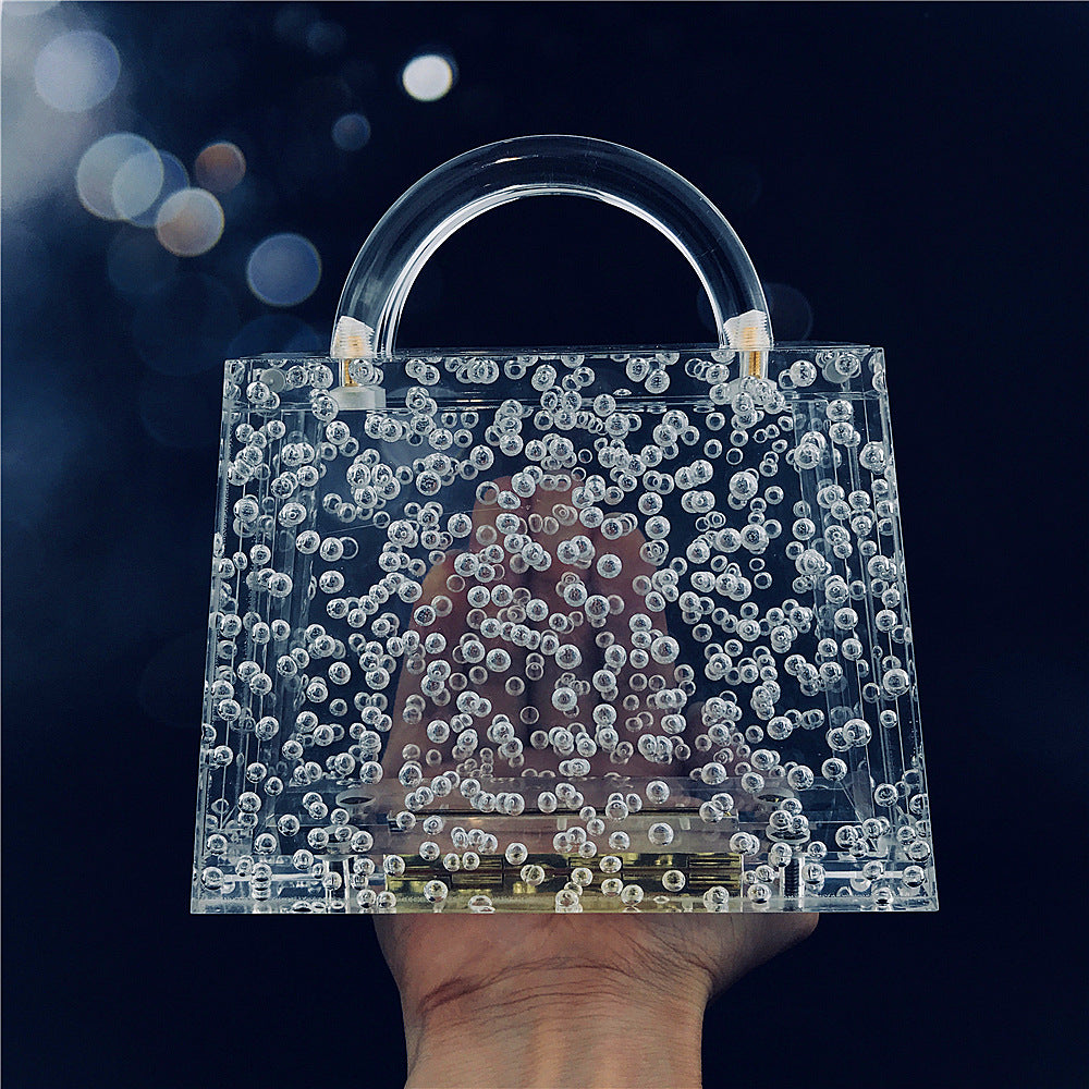 Bubble Acrylic Clutch Handbag